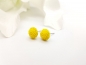 Preview: Cabochon Blume gelb Ohrstecker Blüte
